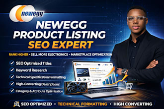 do newegg product listing, newegg product SEO and promotion, newegg account