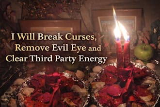 break curses, remove evil eye and clear third party energy
