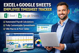 excel google employee timesheet tracker vba pivot tables templates spreadsheet