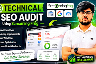 do technical SEO audit using screaming frog
