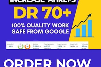 increase your semrush domain authority score from any score to 50 plus
