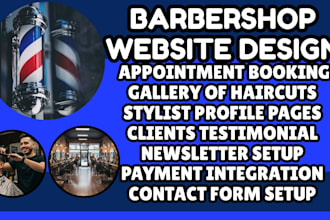 wordpress barbershop website barber website haircut website hair salon website