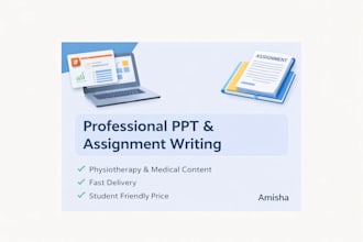 create professional powerpoint presentations and student assignments