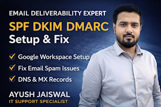 setup spf, dkim, dmarc and fix email deliverability issues