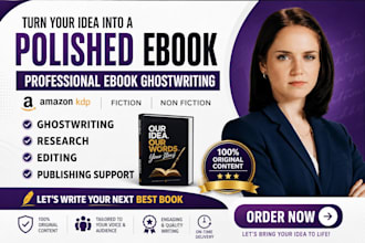 write or ghostwrite fiction novel or romance short story