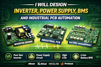 design inverter, power supply, bms and industrial pcb automation