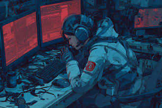 create cyberpunk stunning illustration style