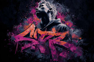 design hip hop graffiti logo for clothing brand