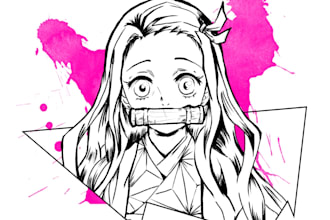 cute anime tattoo design