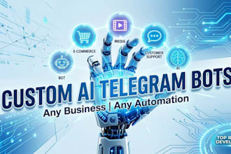 create advanced telegram bot for business or ai automation