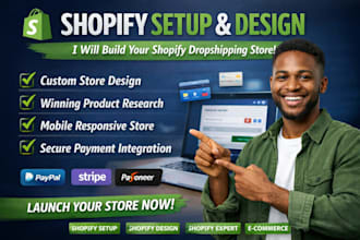 build a custom shopify dropship store with payment gateway