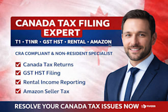 file canada tax t1 t1nr gst hst rental amazon issues