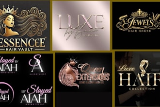 hair extension logo hair extension flyer hair extension website beauty website