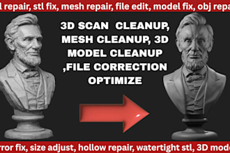 do stl repair stl fix mes repair file optimization 3d model fix for 3d printing
