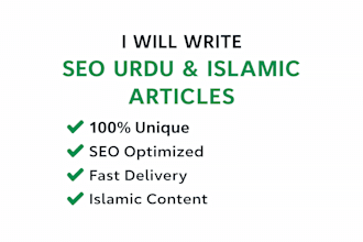 write seo urdu and islamic articles