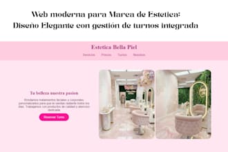 crearé tu página web profesional lista para publicar