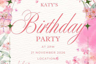 custom event invitation design