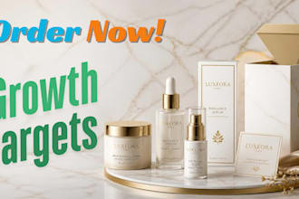 design luxury skincare and cosmetic packaging box and label