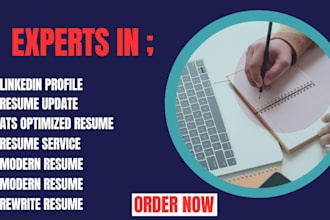 ats optimized resume, linkedin profile, resume update service, resume revamp