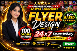 design premium and modern flyer design for business or events