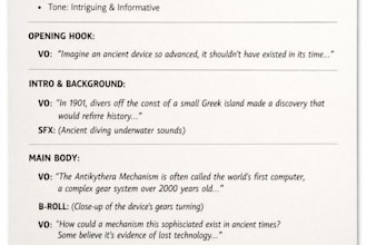 write short or long form scripts for videos