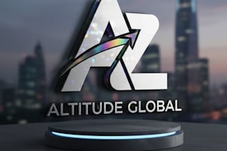 design modern 3d business logo design