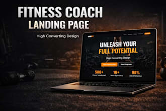 create a high converting landing page for fitness coaches