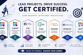 help you pass pmp, capm, pmi acp, prince2, itil, scrum and cisa certification