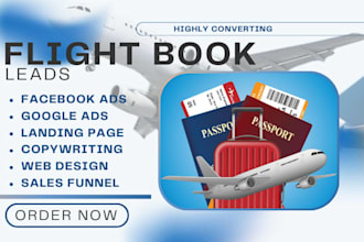 flight booking flight booking leads travel affiliate travel website facebook ads