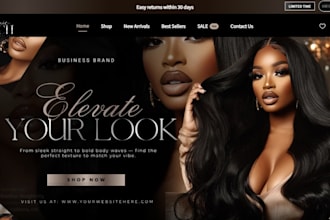 design hair extension shopify store hair website hair extension store