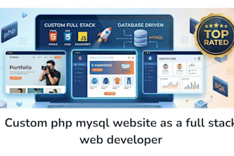 build custom php mysql website as a full stack web developer