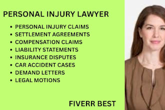 manage personal injury, insurance disputes and accident compensation cases