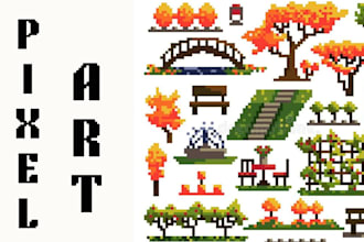 design pixel art sprite sheet, animation, vfx and pixel spine game assets