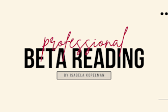 beta read and provide feedback on your story