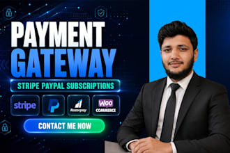 integrate payment gateway, shopify payment gateway like paypal, stripe, square