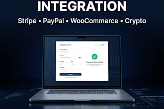 integrate stripe, paypal or any payment gateway into your website