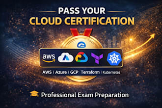 help you pass AWS, azure, gcp, terraform and kubernetes certifications