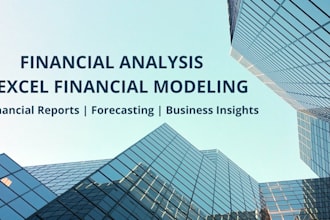 do financial analysis, business analysis and excel financial modeling