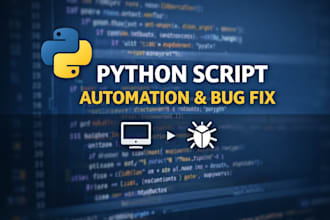 write python scripts, automate tasks, and fix python code