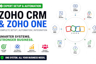 do zoho crm, zoho one, books, people, creator, desk, flow, form, site, mail