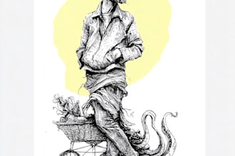 create unique hand drawn illustrations
