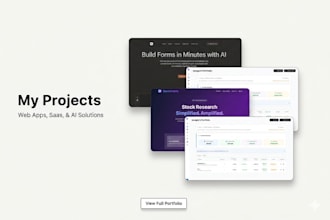 develop saas, web app, mvp and ai integrated softwares
