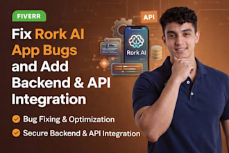 fix rork ai app bugs and add backend and API integration
