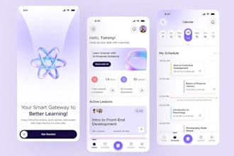 develop elearing app lms app, course platform for ios and android