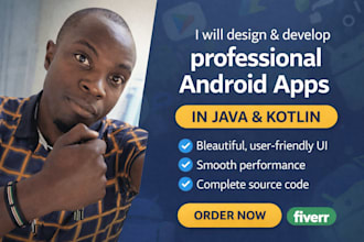 develop android application using java and xml