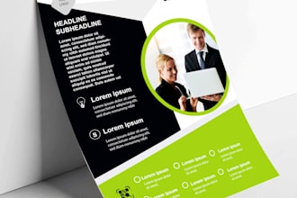 design a clean modern business flyer
