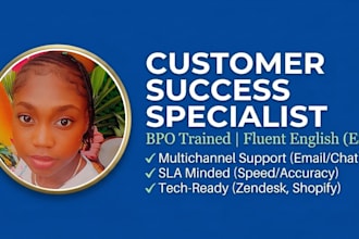 provide professional bpo trained live chat and email support
