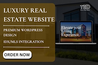 design a luxury real estate website with idx mls integration