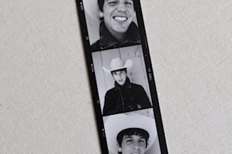 create a polaroid design for bookmarks or stickers