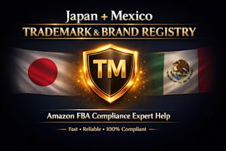do amazon fba trademark support japan and mexico brand registry help